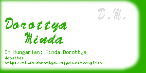 dorottya minda business card